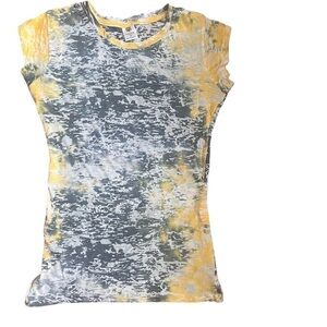 Free Spirit Tie Dye Lightweight Cap Sleeve T Shirt Size Medium